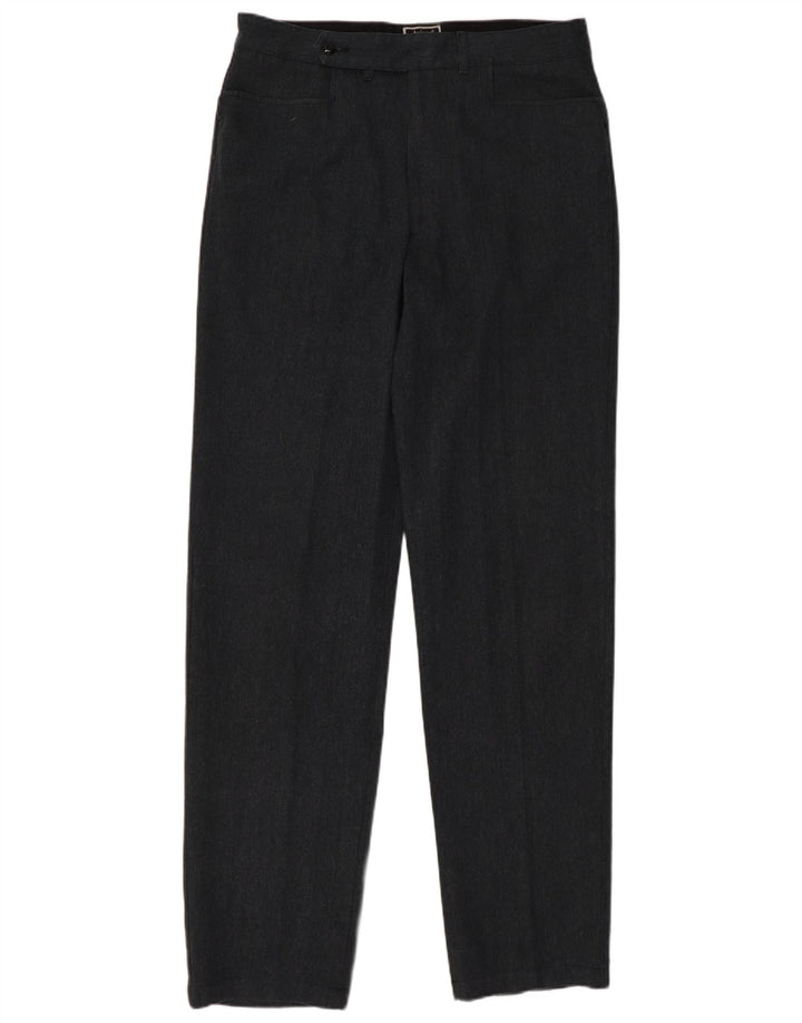 AVIREX Pantalón de traje recto para hombre W33 L35 Algodón gris