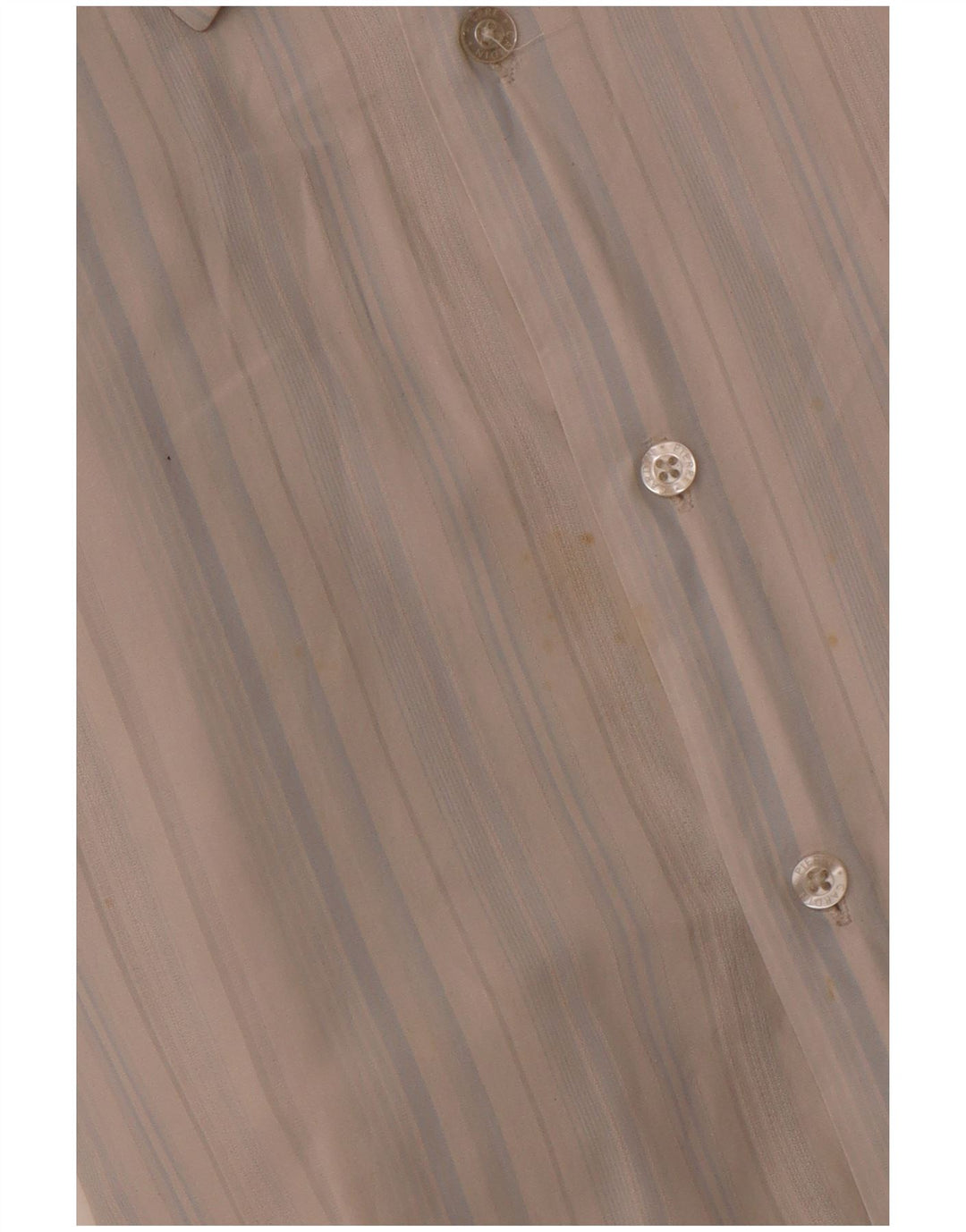 PIERRE CARDIN Camisa Manga Corta Hombre 2XL Algodón Rayas Azul