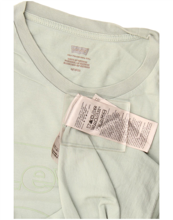 Levi's Camiseta gráfica para mujer Top UK 10 Small Khaki