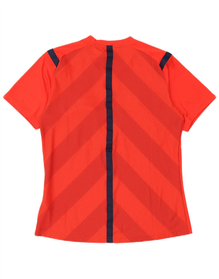 Adidas Chicos Climacool Camiseta Top 15-16 Años Grande Rojo Rayas Poliéster