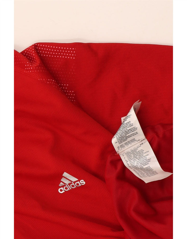 Polo Adidas Hombre Poliéster Rojo Medio