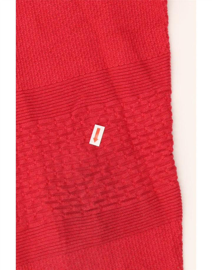 MASSIMO DUTTI Mens Button Neck Jumper Sweater XL Red Cotton Vintage Massimo Dutti and Second-Hand Massimo Dutti from Messina Hembry 