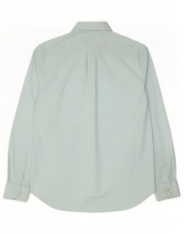 Camisa Woolrich Hombre Grande Azul Rayas Algodón