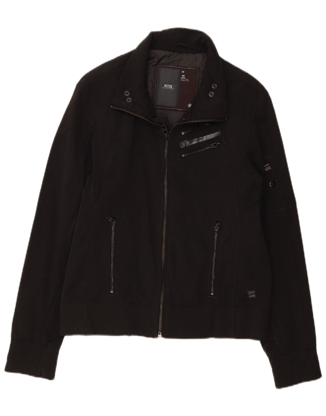 G-STAR Chaqueta Bomber para Mujer UK 44 Mediana Algodón Negro