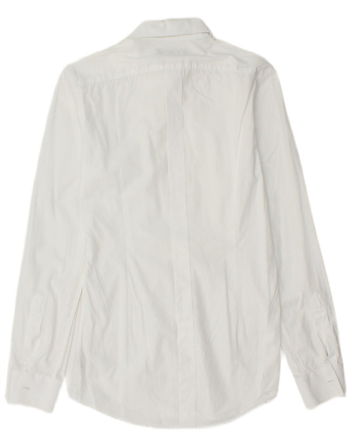 DOLCE & GABBANA Camisa para hombre Talla 14 1/2 37 Pequeña Algodón blanco