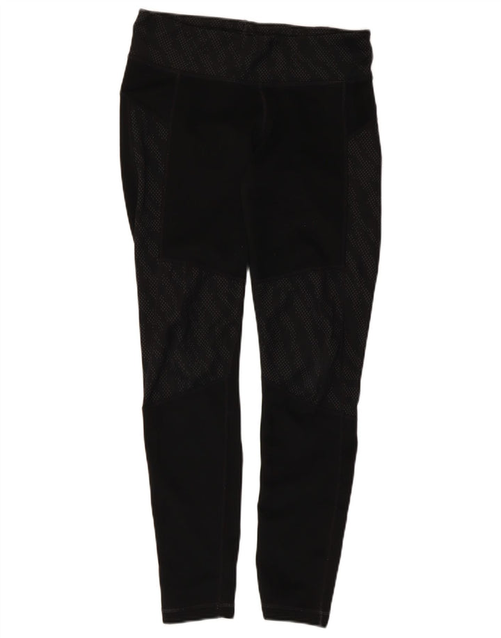 Adidas Leggings Climalite para mujer Reino Unido 8/10 Pequeño Poliéster con manchas negras