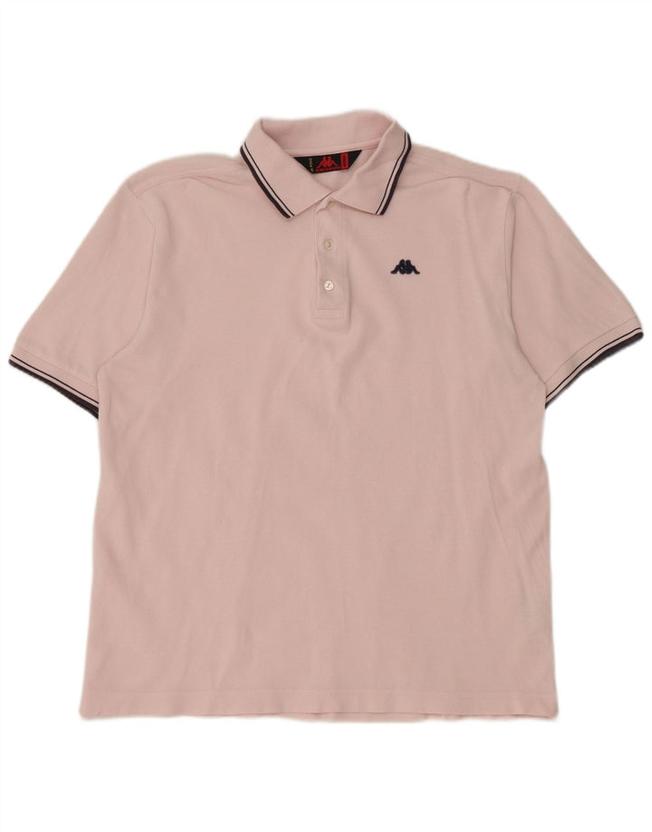 Polo Kappa Hombre Algodón Rosa Medio