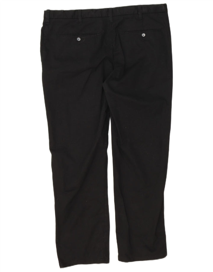 Marks & Spencer Pantalón chino de corte regular para hombre W38 L29 Algodón negro