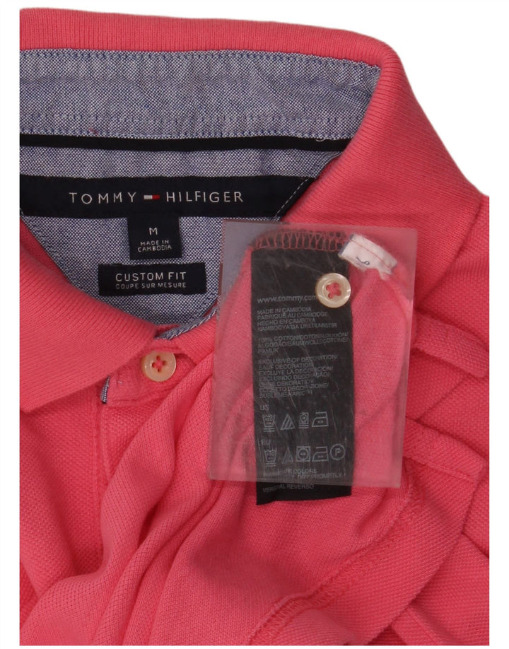 TOMMY HILFIGER Polo Custom Fit de algodón rosa medio para hombre