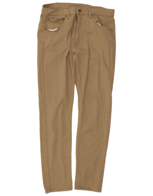 Levi's Mens 512 Slim Tapered Casual Pantalones W36 L34 Algodón Beige