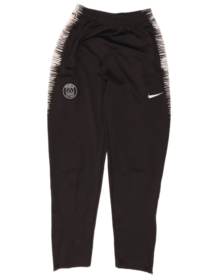 Pantalones de chándal Nike Dri Fit para hombre, poliéster a rayas negras medianas