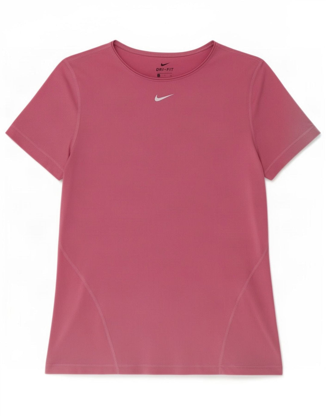 Nike Camiseta Dri Fit para Mujer Top UK 10 Small Pink Poliéster