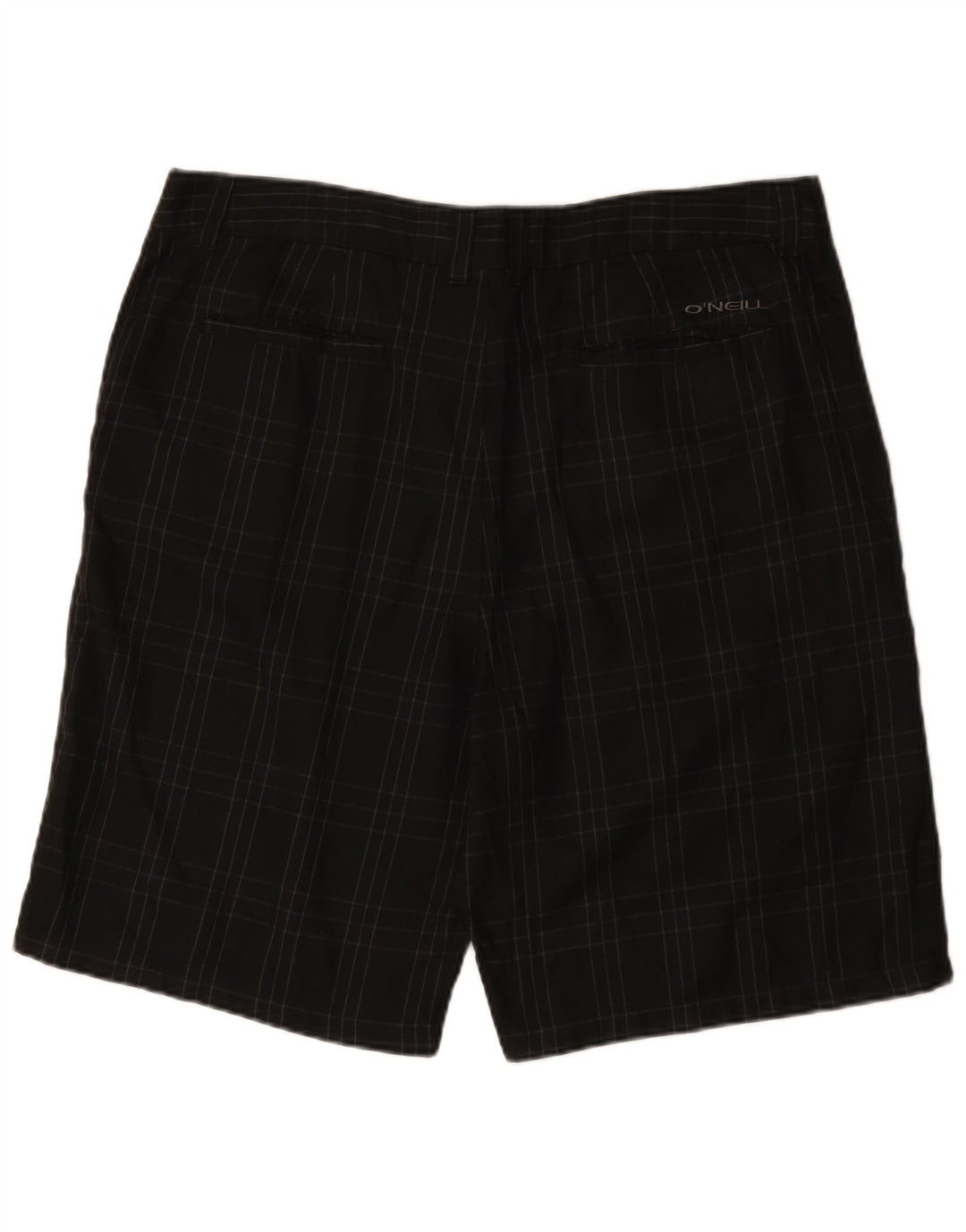 O'Neill Pantalones cortos chinos para hombre W38 XL Poliéster a cuadros negros