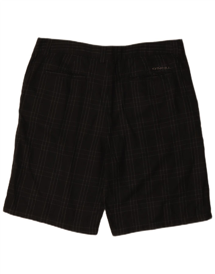 O'Neill Pantalones cortos chinos para hombre W38 XL Poliéster a cuadros negros