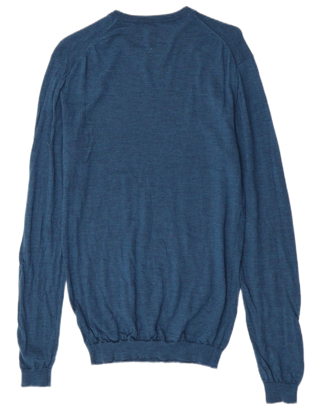 Jack Wills Jersey De Cuello Redondo Para Hombre De Lana Merino Azul Medio