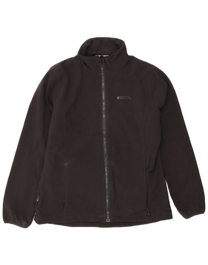 Mountain Warehouse Chaqueta superior de chándal con forro para mujer, talla 40, talla grande, color negro
