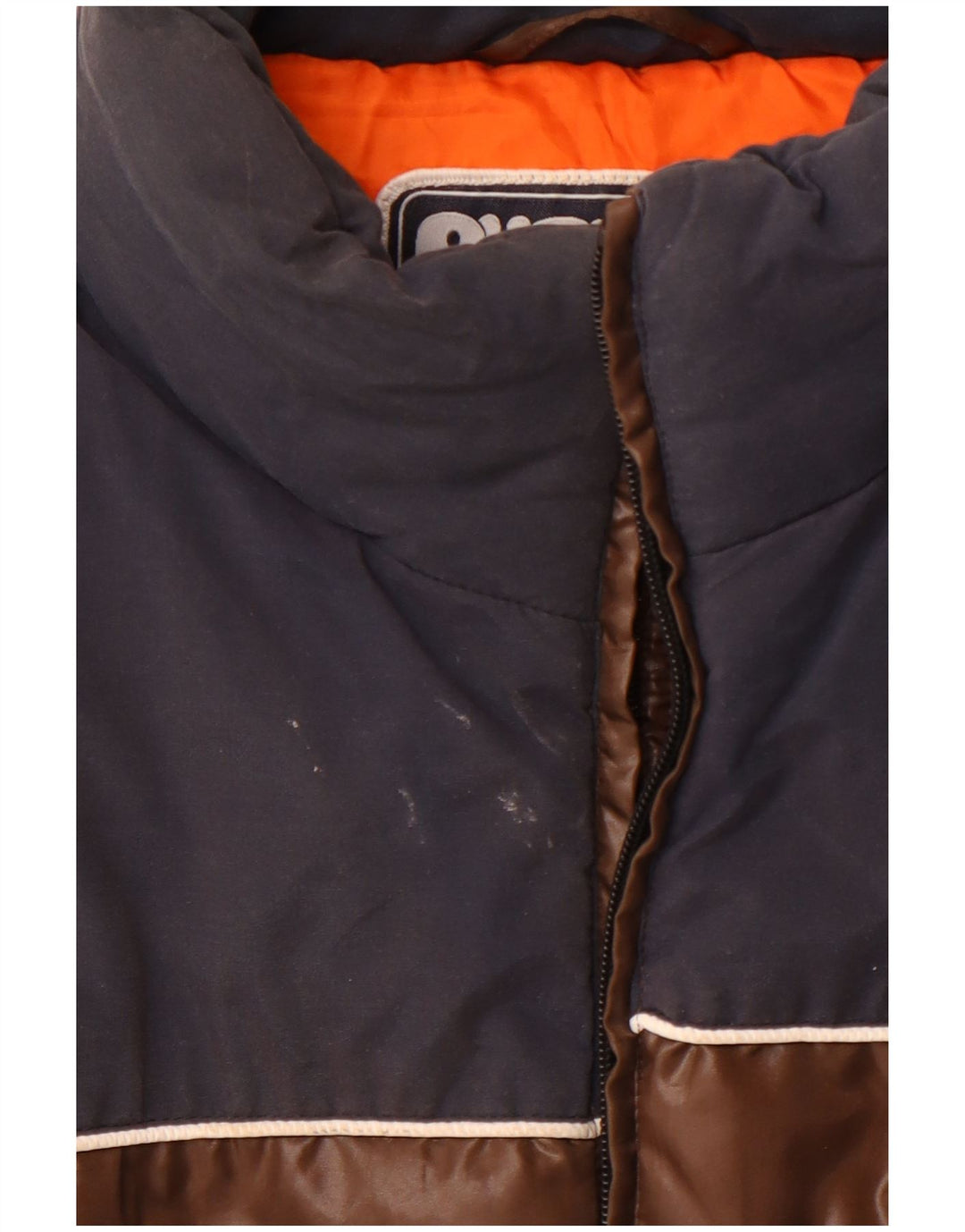 PUFFA Chaleco acolchado para hombre UK 44 2XL Marrón Colorblock Poliéster