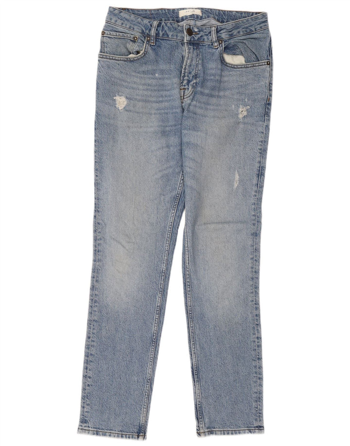 Vaqueros ajustados desgastados para hombre Reiss W32 L30 Algodón azul