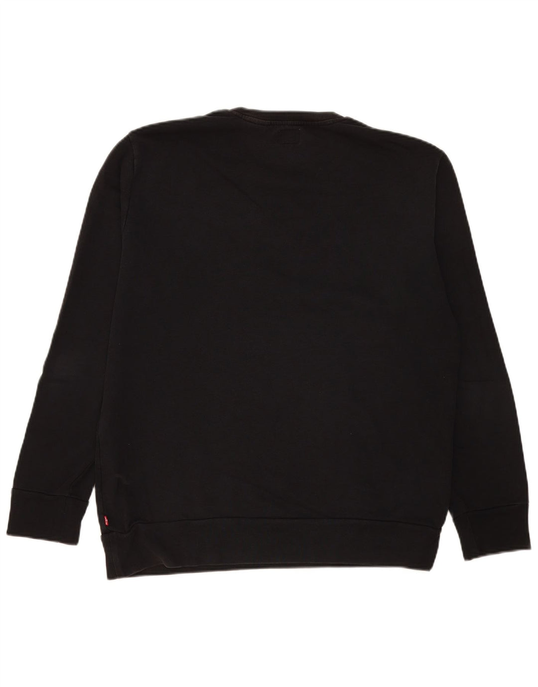 Levi's Hombre Sudadera Gráfica Jumper Grande Algodón Negro