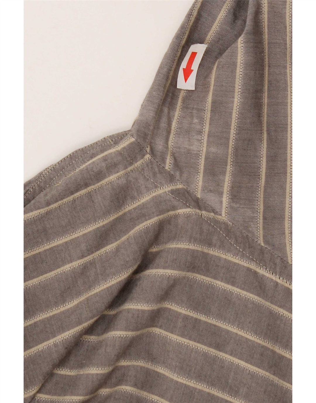 Camisa Hugo Boss Hombre Grande Algodón A Rayas Gris