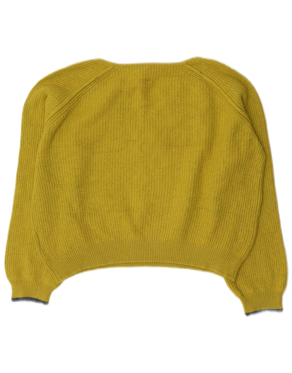 White Stuff Suéter Corto con Cuello en V para Mujer UK 40 Amarillo Mediano