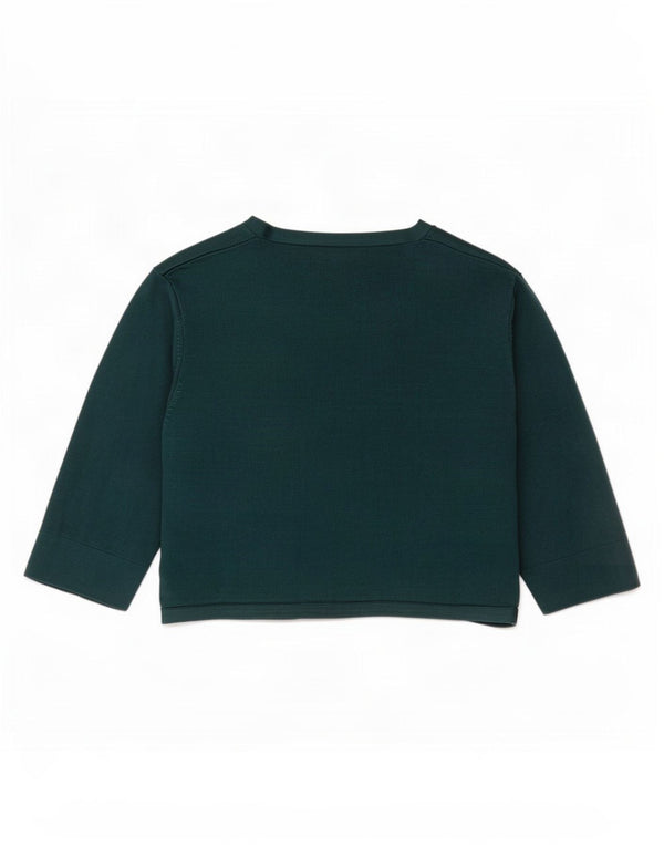 Phase Eight Jersey Bolero de Manga 3/4 para Mujer UK 44 Viscosa Verde Medio