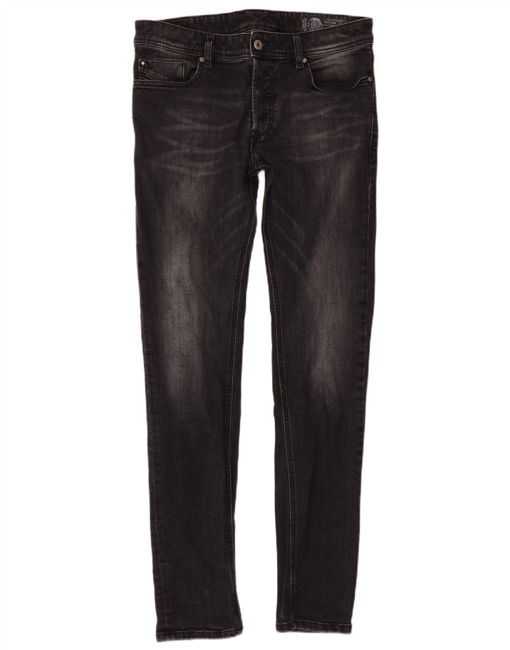 DIESEL Vaqueros pitillo para hombre W30 L32 Algodón negro