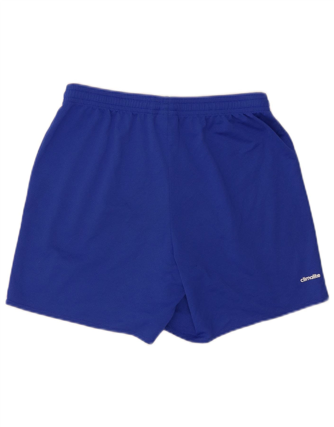 Adidas - Pantalones cortos deportivos Climalite para mujer, talla 10, poliéster azul pequeño