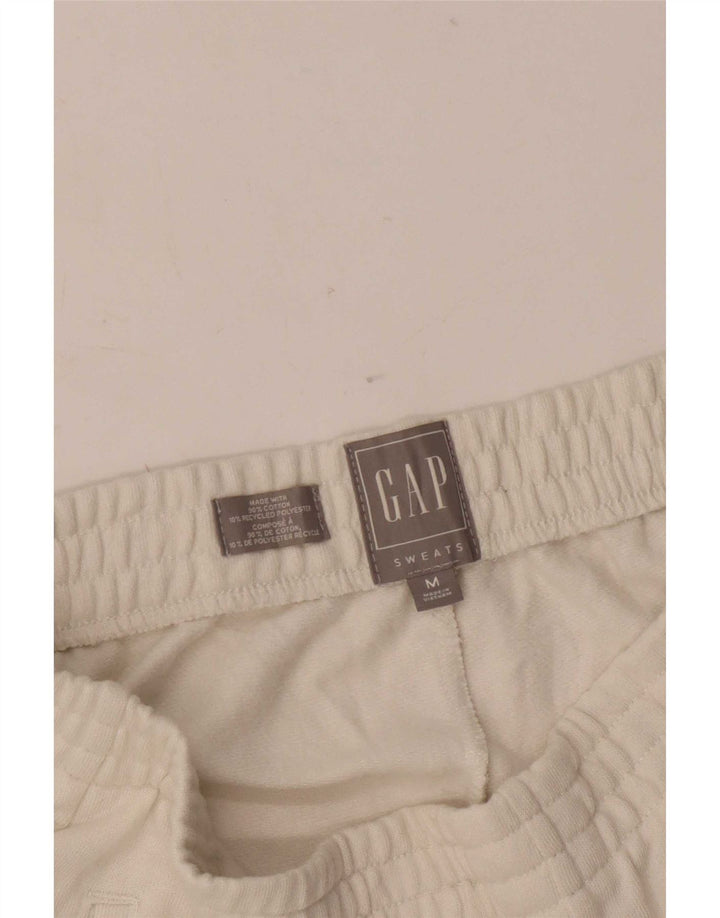 Pantalones cortos deportivos Gap para hombre de algodón blanco mediano