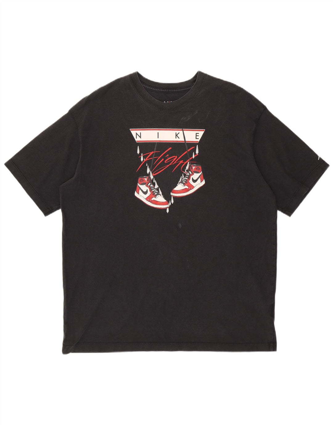 JORDAN Camiseta gráfica extragrande para hombre Top XL Algodón negro