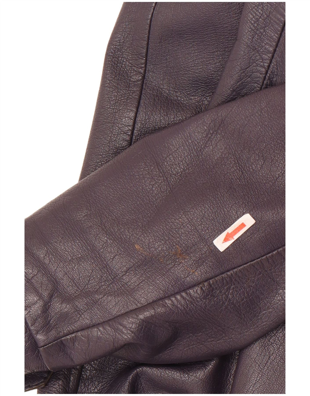 Vintage mujer 2 botones cuero Blazer chaqueta Reino Unido 8 pequeño púrpura