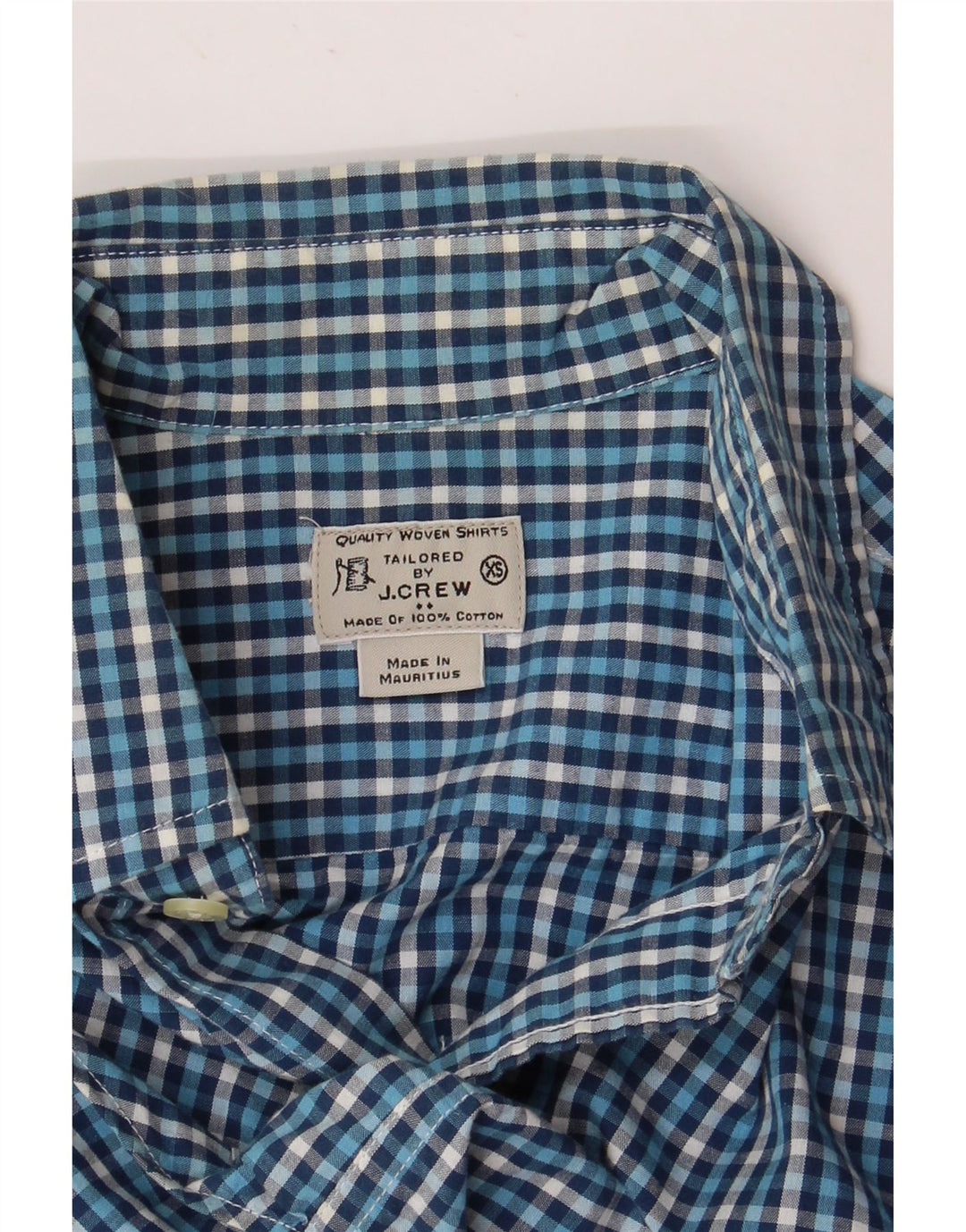 J. Crew Camisa para hombre XS Algodón a cuadros azul