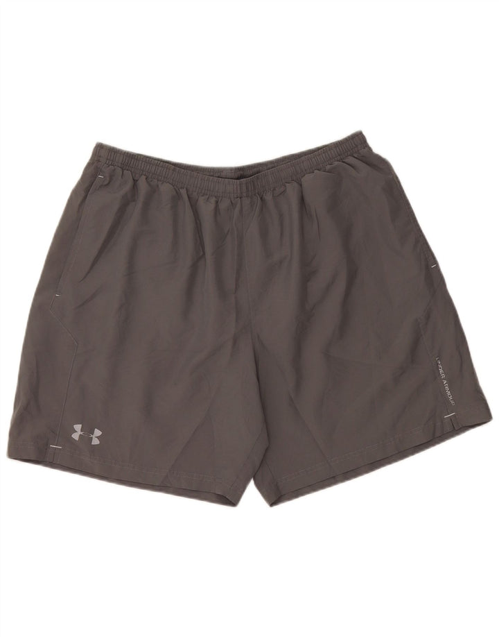 UNDER ARMOUR Pantalones cortos deportivos para hombre gris grande