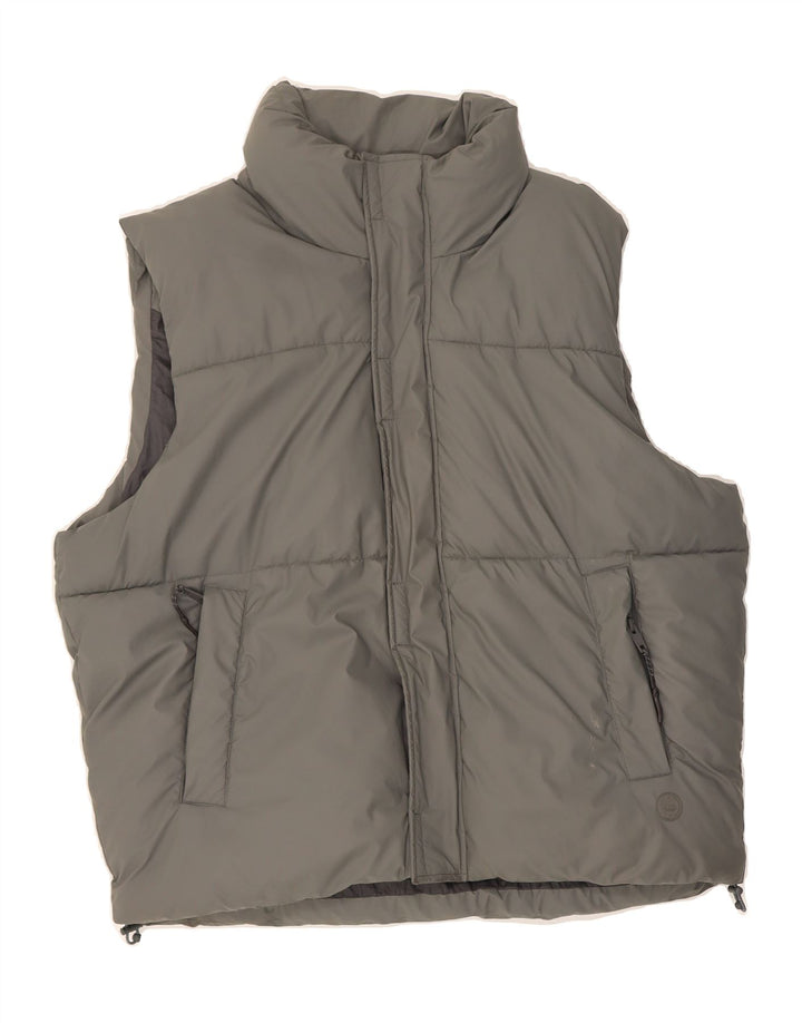 ZARA Mens Padded Gilet UK 38 Medium Grey Polyester Vintage Zara and Second-Hand Zara from Messina Hembry 