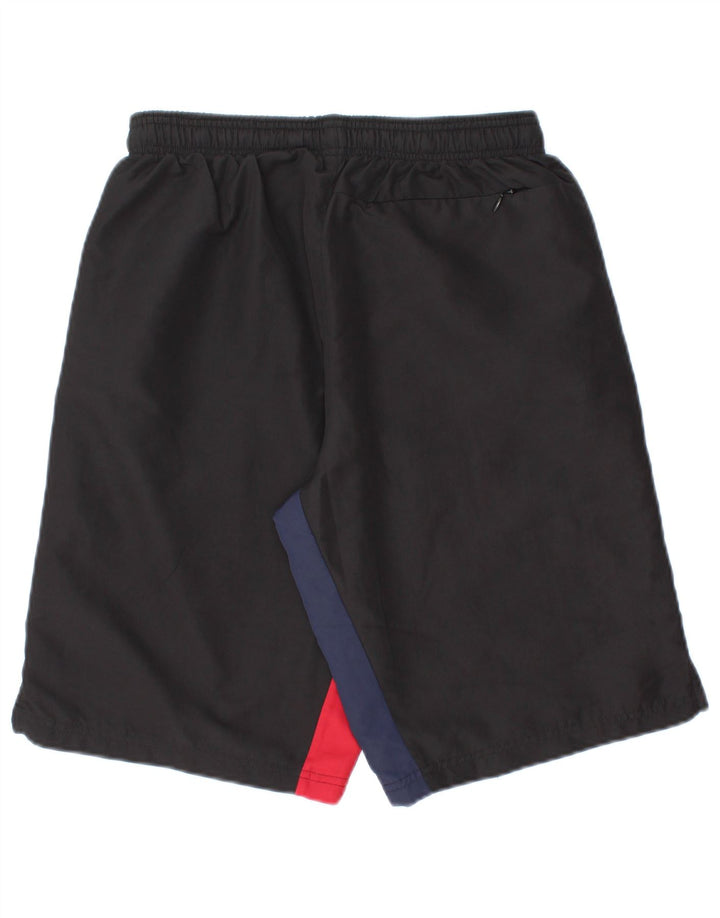 Macron Hombre Shorts Deportivos Pequeños Poliéster Color Block Negro