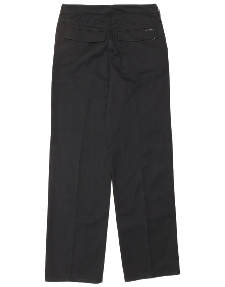 CALVIN KLEIN Pantalón de traje recto para hombre W30 L34 Negro