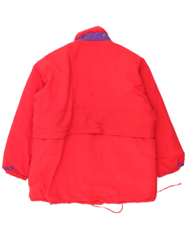 Chaqueta cortavientos vintage para hombre Reino Unido 44 2XL Poliamida roja