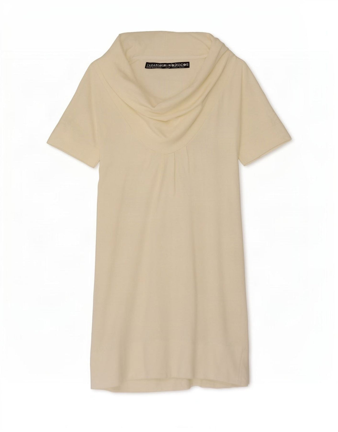Zara Vestido recto para mujer UK 44 Grande Blanco roto