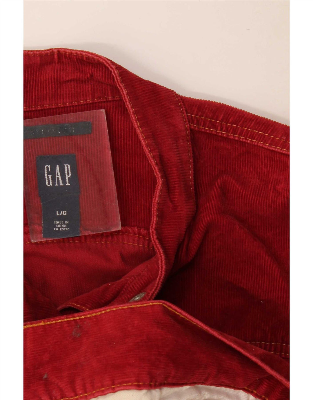 Gap Chaqueta de pana para mujer Reino Unido 46 Grande Rojo