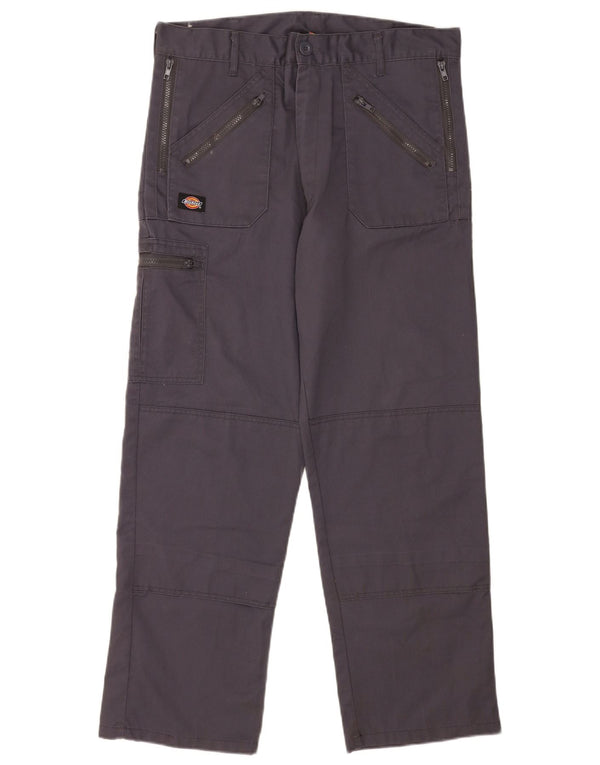 Dickies Pantalones cargo rectos para hombre W34 L29 Poliéster azul marino
