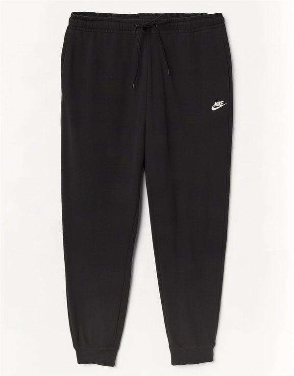 Nike Mujer Crop Chándal Pantalones Joggers UK 22 3XL Negro Algodón