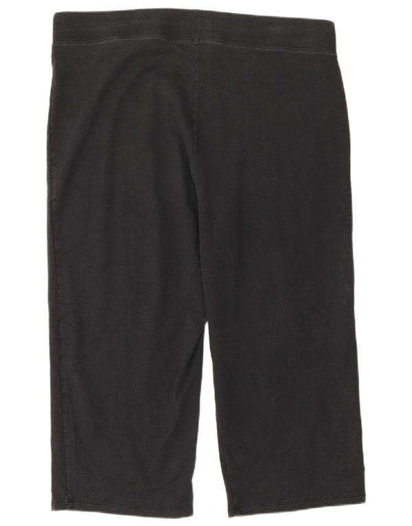 Marks & Spencer Leggings Capri para Mujer UK 40 XL Algodón Negro