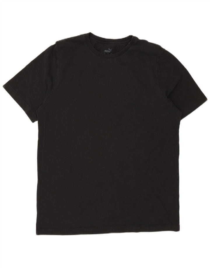 Puma - Camiseta para hombre, talla grande, algodón negro
