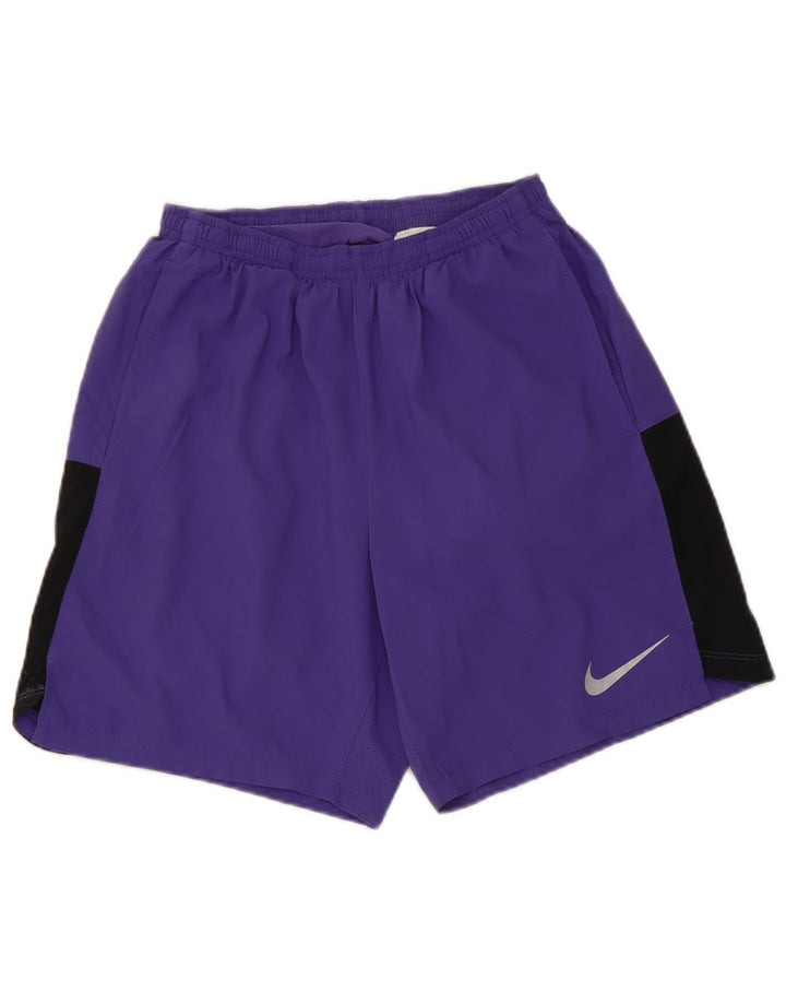 Nike - Pantalones cortos deportivos para mujer (talla 40), color morado, poliéster