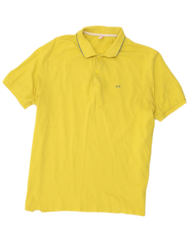 Sun68 Polo para hombre 2XL Algodón amarillo
