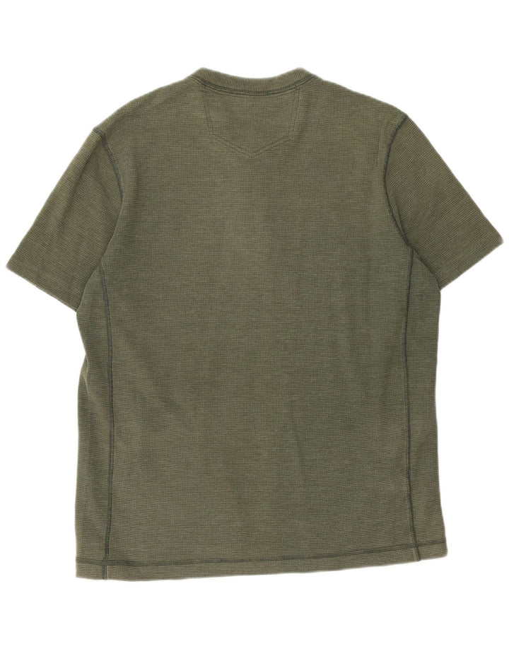 EDDIE BAUER Camiseta Hombre Top Algodón Verde Medio