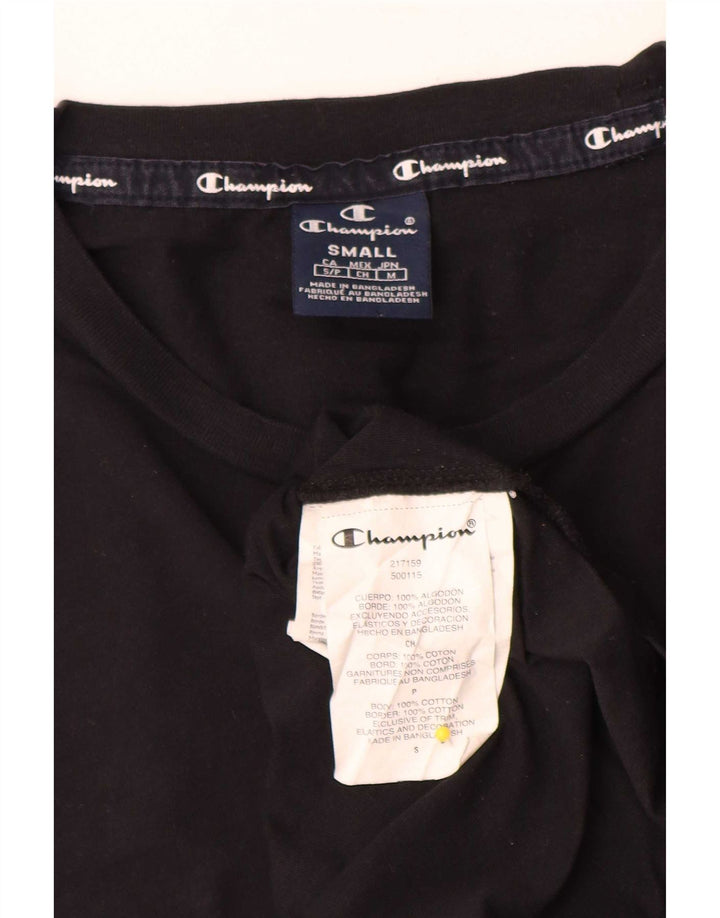 Champion Camiseta Hombre Top Small Algodón Negro