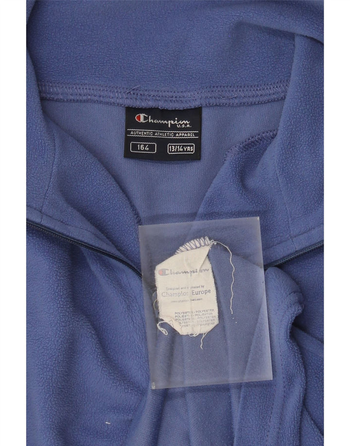 CHAMPION Jersey polar con cremallera y cuello para niño 13-14 años Azul marino Poliéster