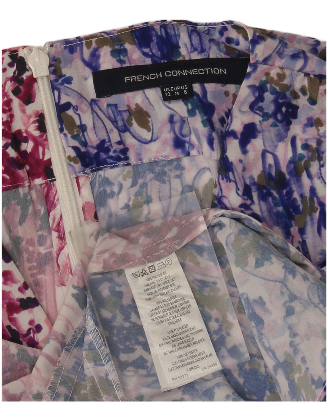 French Connection Blusa para Mujer Top UK 42 Mediano Multicolor