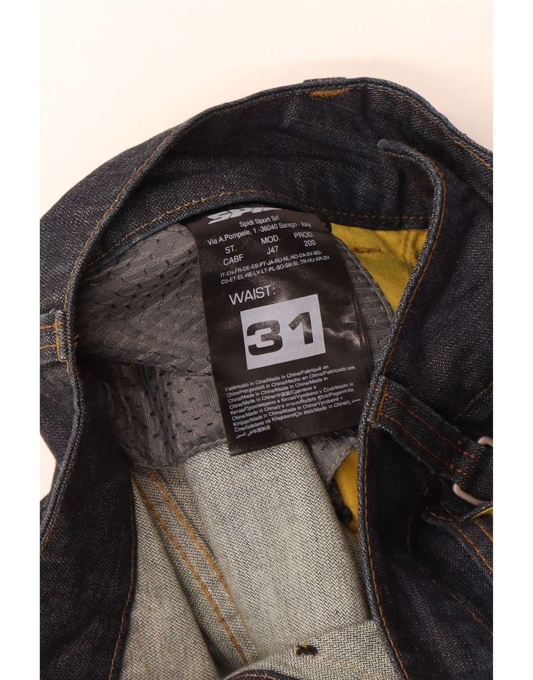 Vaqueros Spidi Hombre Rectos W31 L33 Azul Marino Algodón